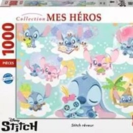 Nathan puzzle 1000 p - Stitch Rêveur