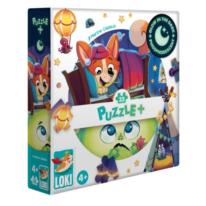 Puzzle+ : LOKI et le Monstre sous le lit (35 Pcs)