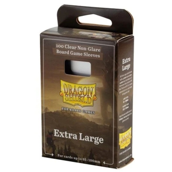 100 Protèges cartes - Extra Large (65 x 100 mm) - Board Game Sleeves - Dragon Shield