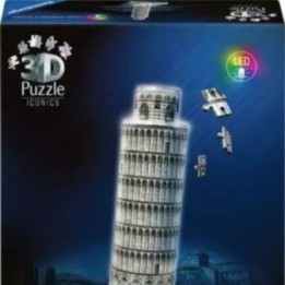 PUZZLE 3D - Tour de Pise Illuminée