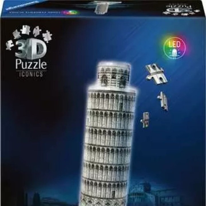 PUZZLE 3D - Tour de Pise Illuminée
