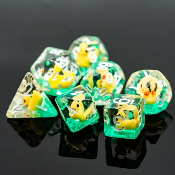 7 dés résine gamme Insert - Canard