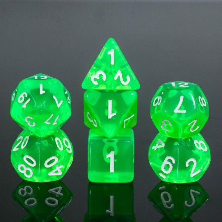 7 dés – Gemmes Vertes
