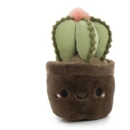 Peluche Soft Garden 20 cm- Cactus pot brun foncé