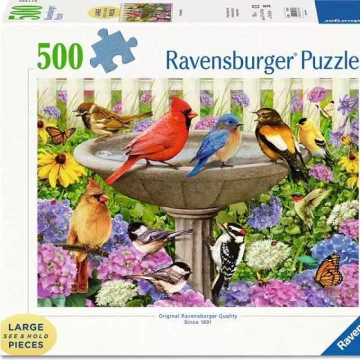 Puzzle 500 p Large - Le Bain d'Oiseaux