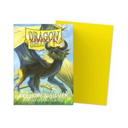 DRAGON SHIELD - 100 pochettes Classic 63x88mm (Yellow/silver)