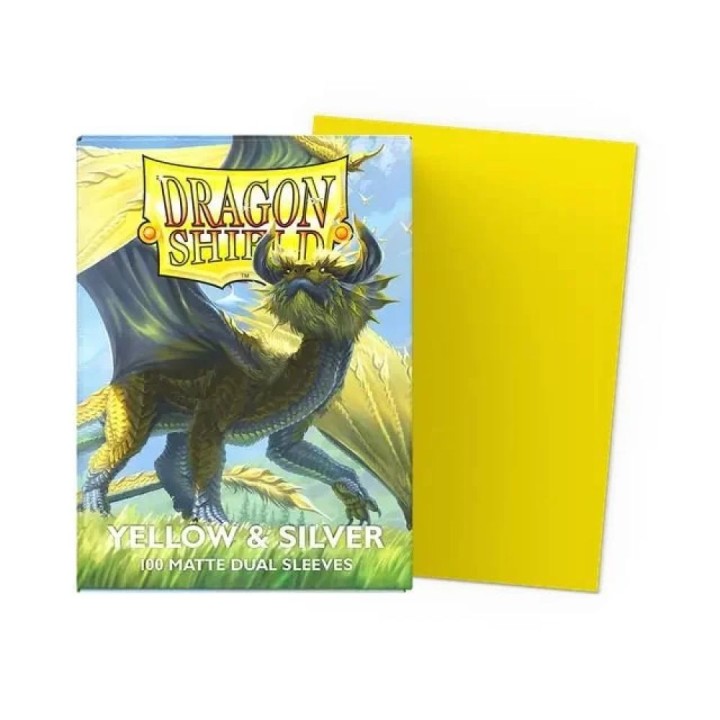 DRAGON SHIELD - 100 pochettes Classic 63x88mm (Yellow/silver)