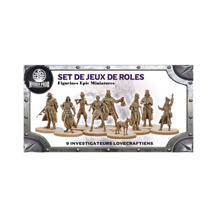 Set de jeu de rôle : 9 investigateurs lovecraftiens