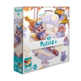 Puzzle+ : LOKI fait de la luge (70 Pcs)