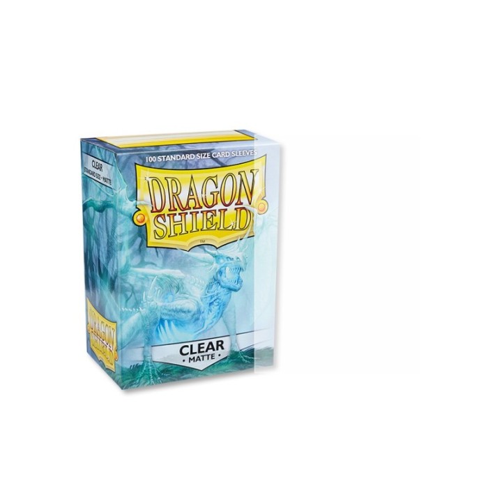 DRAGON SHIELD - 100 pochettes Matte 63x88mm (Transparent / Angrozh)