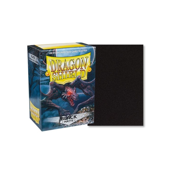 DRAGON SHIELD - 100 pochettes Matte 63x88mm (Noir / Rhipodon)