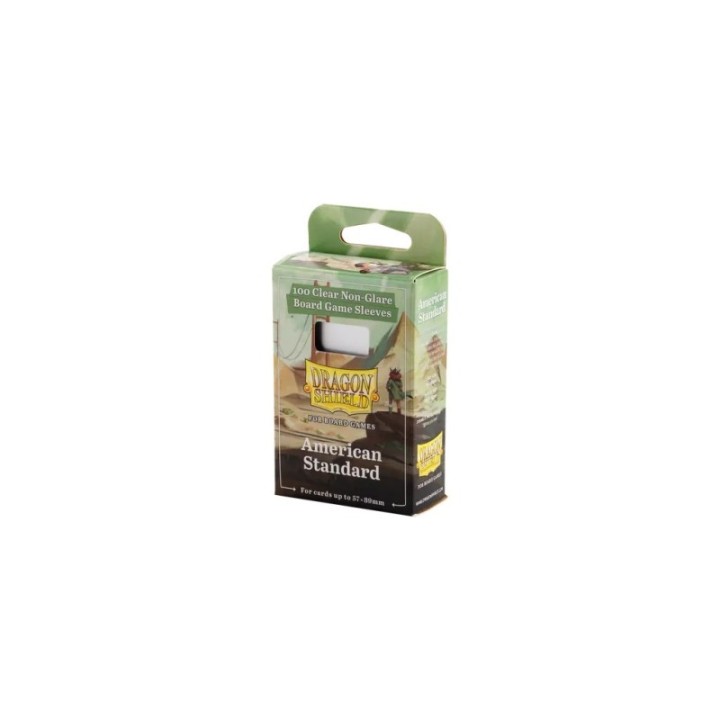 Board Games Sleeves Clear/Non-Glare: 57x89mm [American Standard]